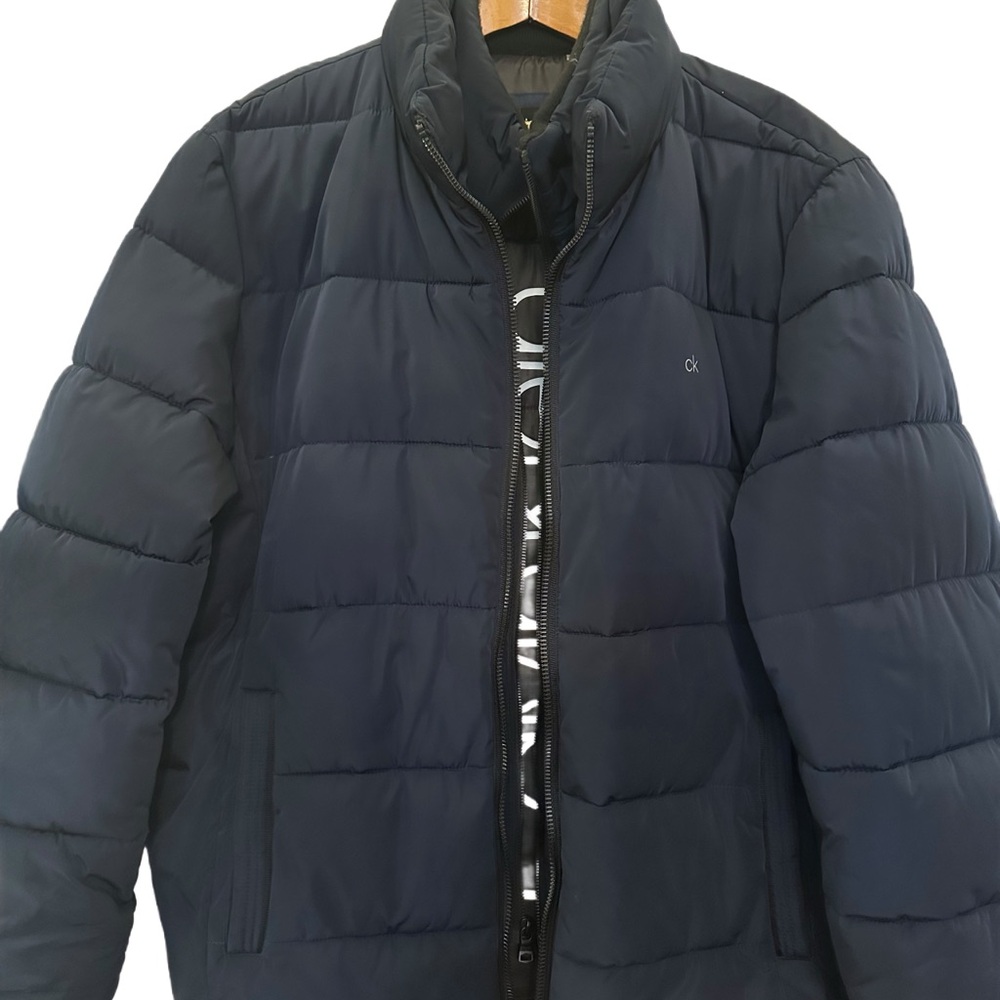 Calvin Klein Men's Dark Blue Puffer Jacket